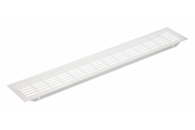 Rejilla W80, rectangular, 80 x 480, acero cepillado