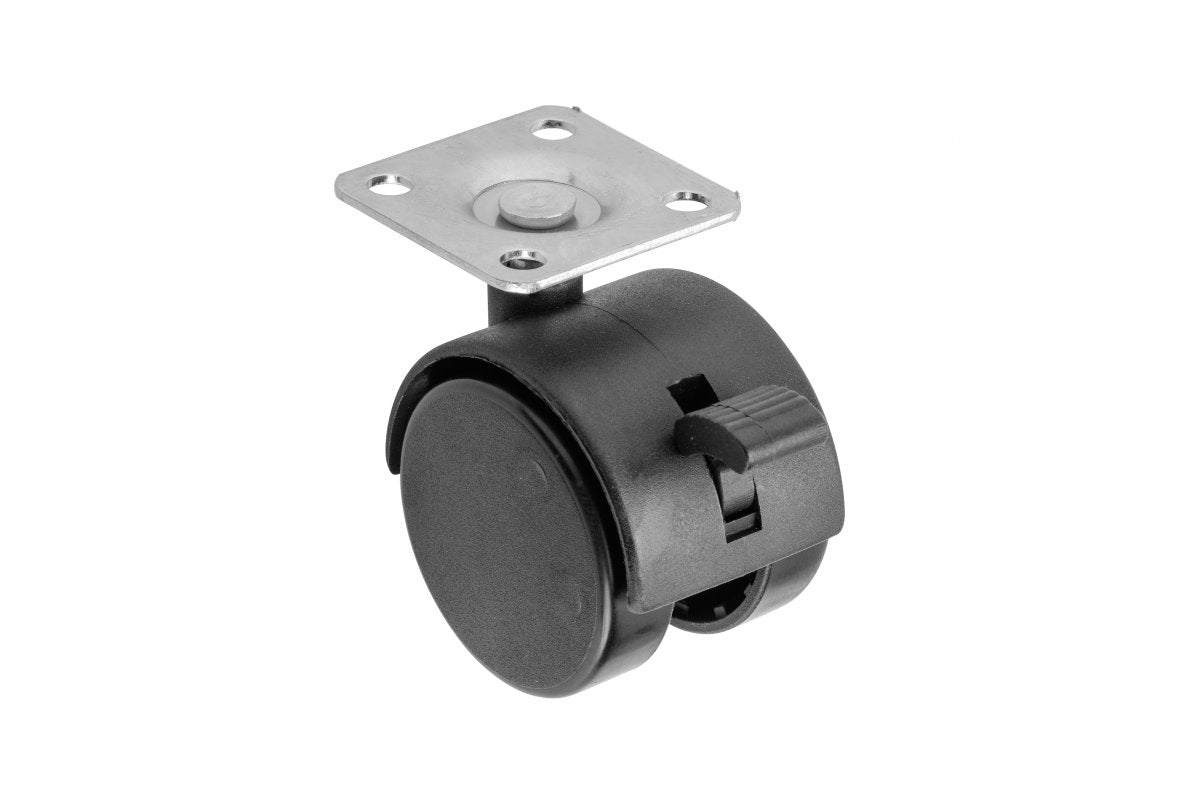 Caster with brake KMH-40 mm plastic