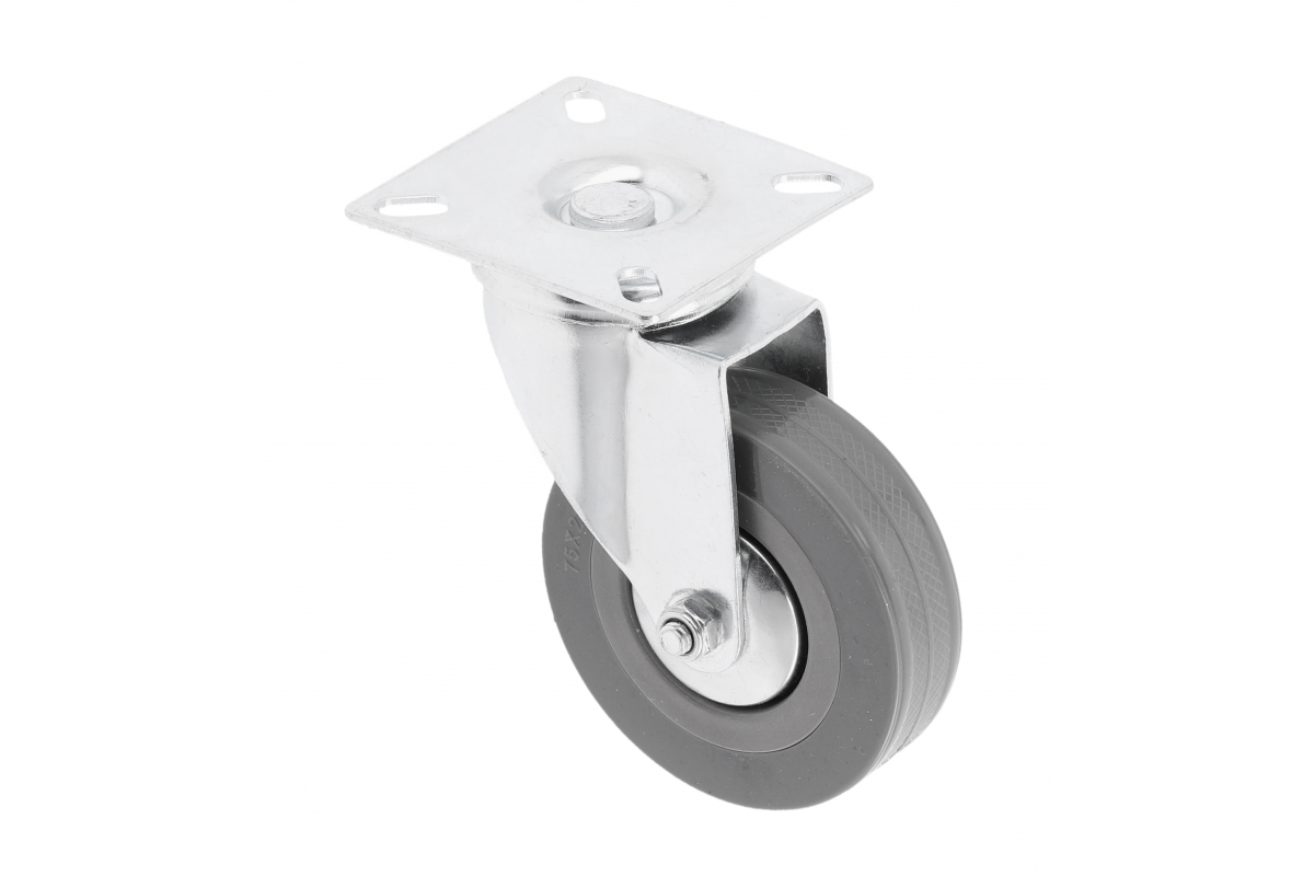 Furniture wheel GREYROLL, 75 mm, gray, without brakes