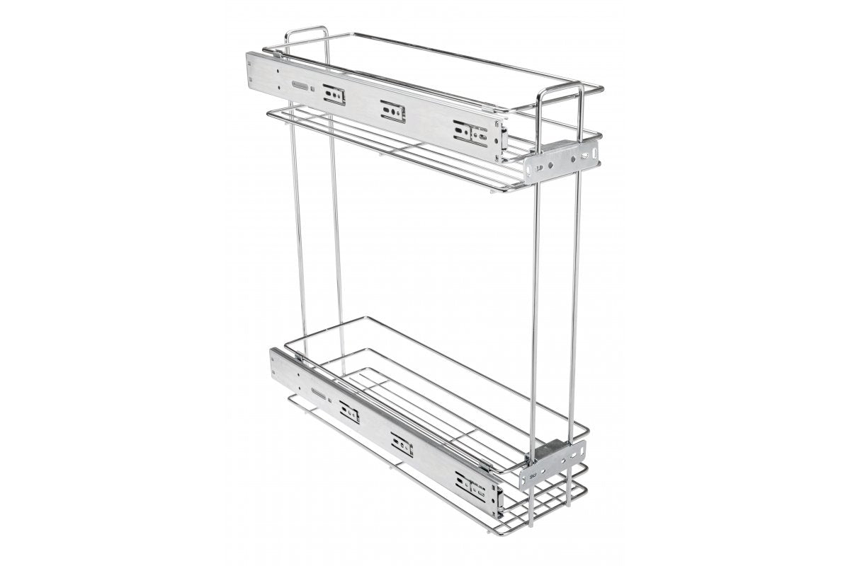 Side cargo basket II for cabinet, 150mm, soft close, CHROME