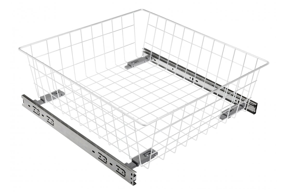 Adjustable drawer 40, height 100 mm, white, without guides