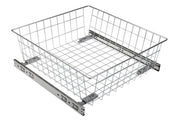 DRAWER / BIN  ball bearing slide H=45 with soft close system 30, H= 100 mm,SILVER