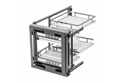 MovixPro tilting corner for cabinet 450 mm chrome, mat white