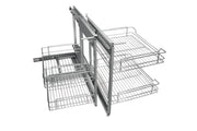GTV corner - universal with two baskets with soft closing and front fixing