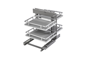 MovixPro retractable corner for cabinet 450 mm chrome, mat white
