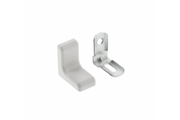 Furniture angle GTV FS02 100 pcs. steel with plastic cap, grey
