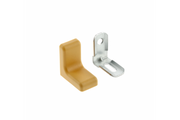 Furniture angle GTV FS02 100 pcs. steel with plastic cap, light brown