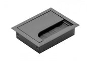 Merida cable grommet, 80x100mm, anodised black