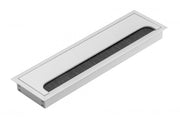 Merida cable grommet, 80x280mm, naturally anodised