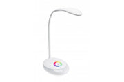 Table lamp GALACTIC LED, 3W, 120lm, 5V DC, 4000K, RGB base, USB charging, white body