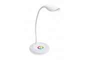 Table lamp GALACTIC LED, 5W, 240lm,5V DC, 4000K, RGB base, USB charging, white body