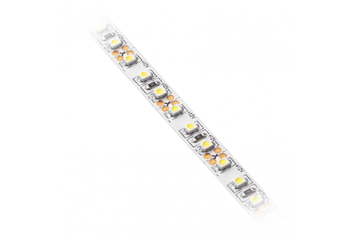 Flash Tape 3528, 120led/1m cold white, 9,6W/m without gel 8mm, 12V, 2m, mini amp