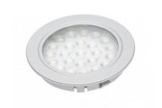 Recessed LED luminaire Alvaro, 12V DC, 1.7W, 24 SMD3528, warm white, 2m cable with miniAMP (2 wkr