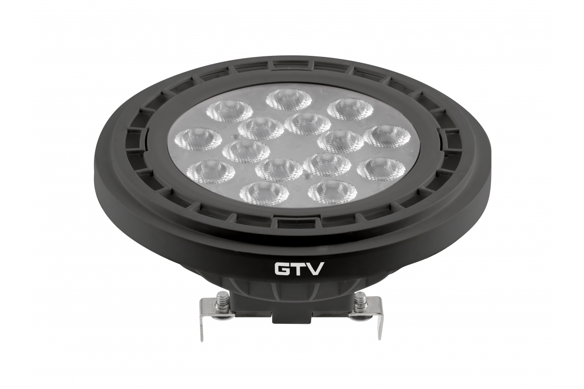 LED LIGHT SOURCE, A-G, AR111, 4000K, G53, 12,5W, DC12V, 40°, 1250lm, black