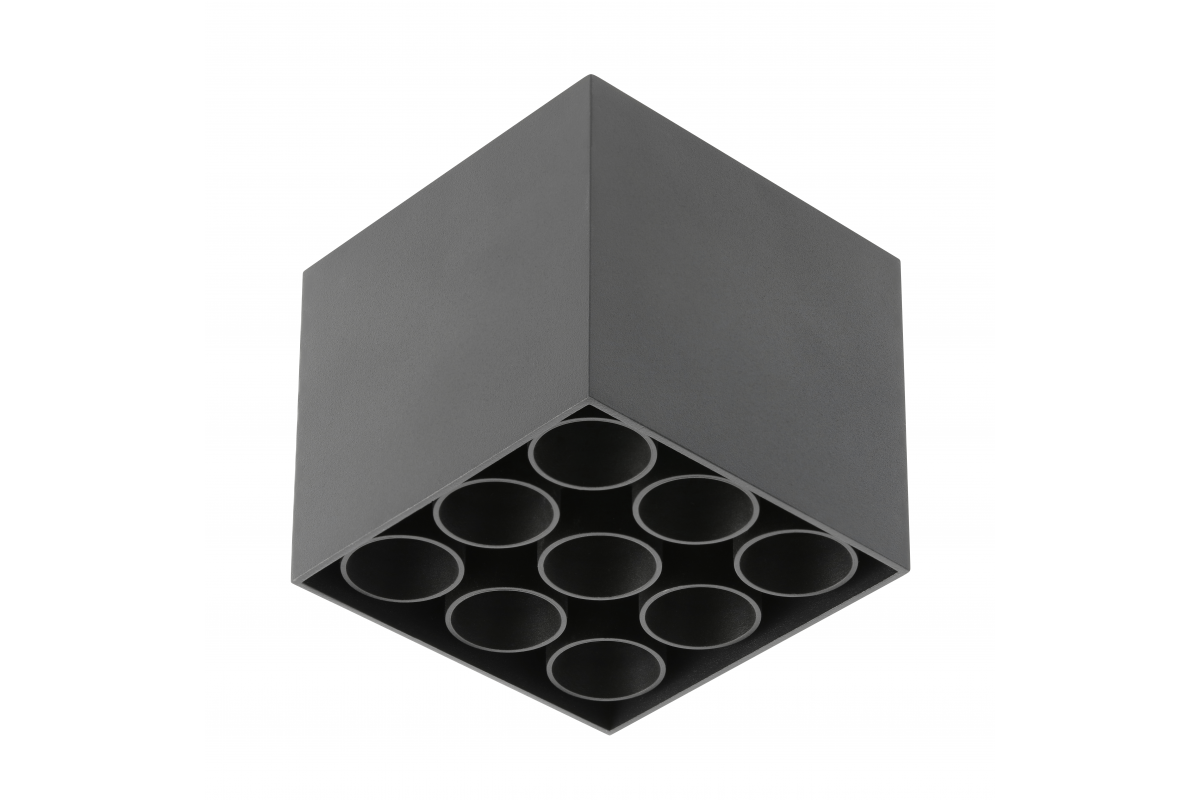 LED fixture ARTEMIDA,20W,1920lm,AC220-240V,50/60 Hz,PF>0,9,Ra?80,IP20,IK08,4000K,38°,square,black