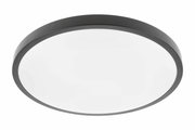 Ceiling lamp ATOL LED, ?400mm, 4000K, 32W, 2560lm, AC220-240V, 50/60 Hz, PF>0,9, IP54, black, 3y