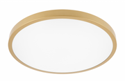 Ceiling lamp ATOL LED, ?400mm, 3000K, 32W, 2560lm, AC220-240V, 50/60 Hz, PF>0,9, IP54, gold, 3y