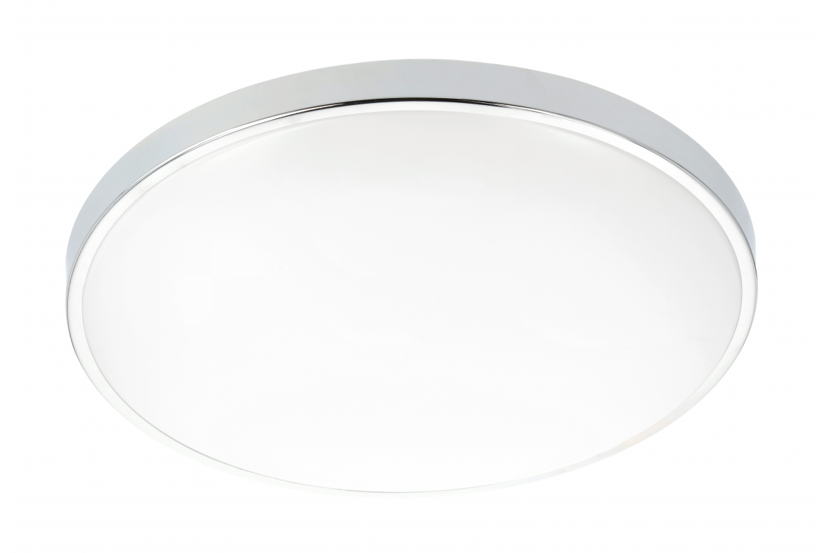 ATOL ceiling lamp, LED, 32W, 2560lm, 4000K, AC220-240V, IP54, ?400mm, chrome