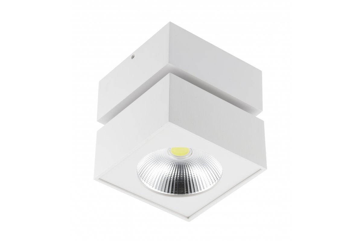 Fixture LED BIANCO , 15W, 1500lm, AC220-240V, 50/60 Hz, PF> 0.5, Ra?80, IP20, IK06.36 °, 4000K, square, white