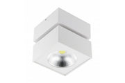 Fixture LED BIANCO , 15W, 1500lm, AC220-240V, 50/60 Hz, PF> 0.5, Ra?80, IP20, IK06.36 °, 4000K, square, white