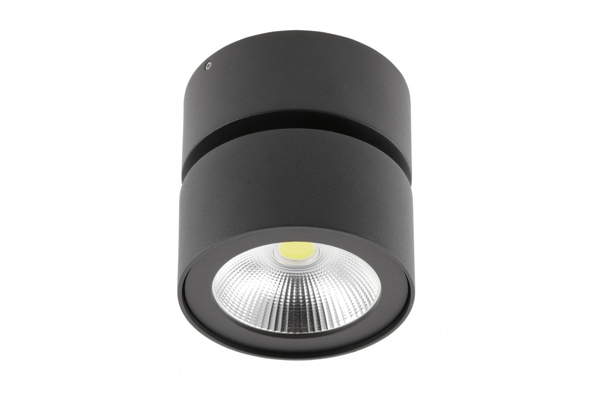 Fixture LED BIANCO , 15W, 1500lm, AC220-240V, 50/60 Hz, PF> 0.5, Ra?80, IP20, IK06.36 °, 4000K, round, black