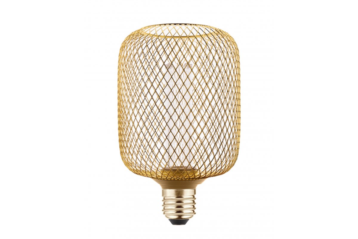 LED LIGHT SOURCE, GRID, C100, E27, 3,5W, 120lm, 1800K, AC220-240V, 320°, gold