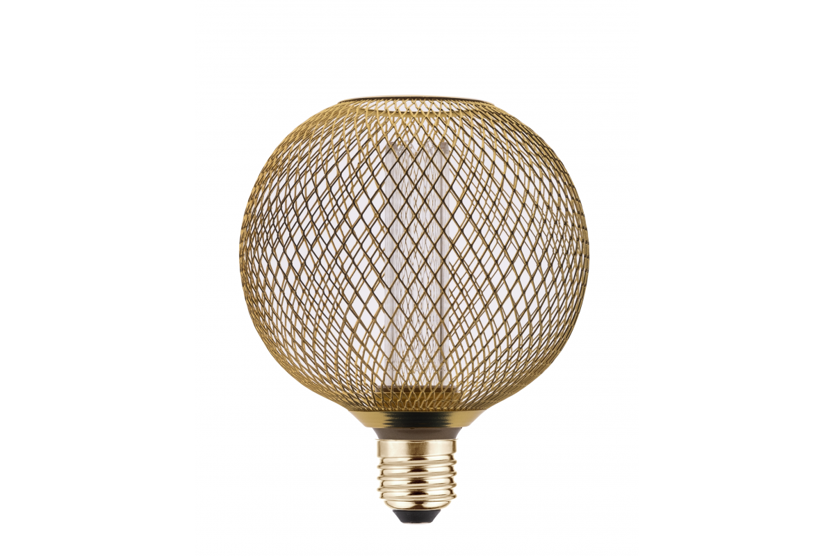 LED LIGHT SOURCE, GRID,C125, E27, 3,5W, 120lm, 1800K, AC220-240V, 320°, gold