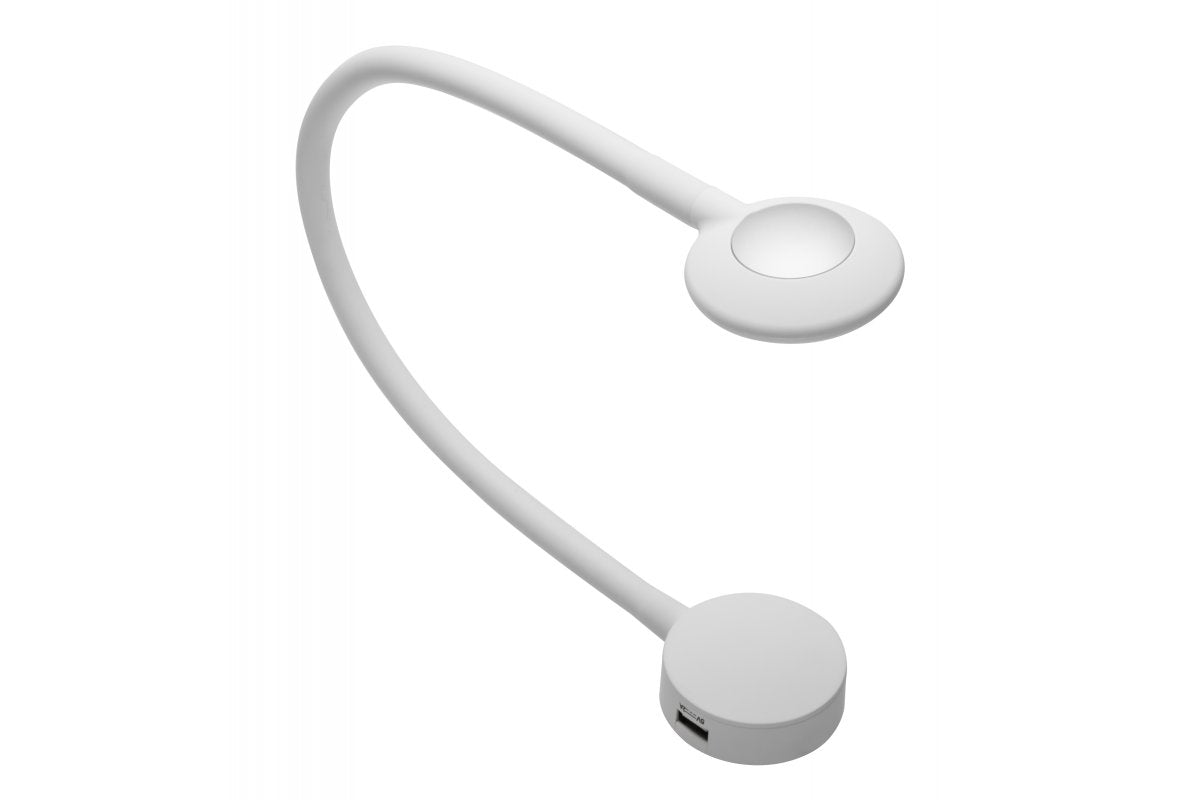 Chicago USB dimmable LED lamp, (5V 1A+2,1A), 12V, 16 LED, white neutral, 2.1W, white, 1.5 cable