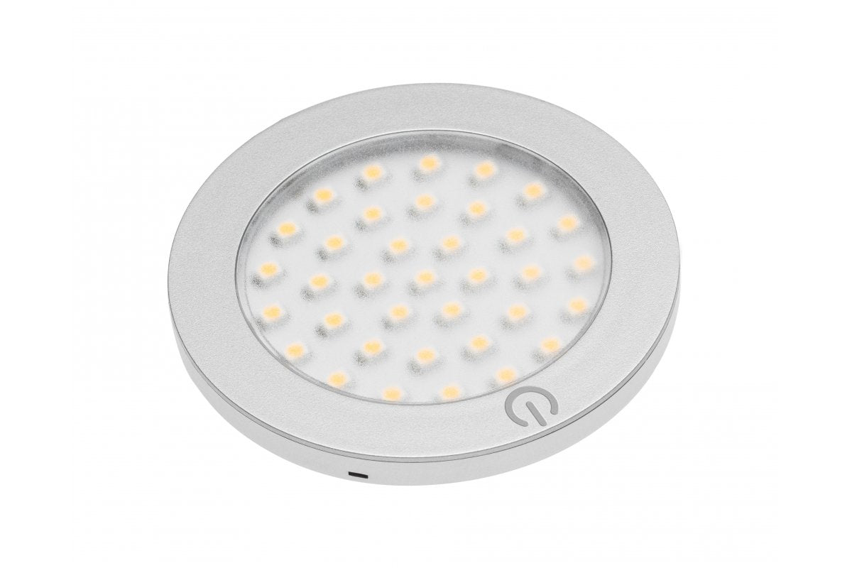 LED luminaire with Switch Castello, 12V DC, 2.8W, 36 SMD3528, warm white, 200cm cable with miniAM
