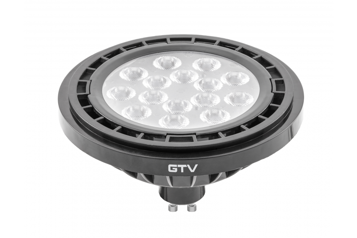 LED LIGHT SOURCE, A-G, ES111, 4000K, GU10, 12.5W, AC220-240V, 40°, 1250lm, 109mA, black