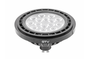 LED LIGHT SOURCE, A-G, ES111, 4000K, GU10, 12.5W, AC220-240V, 40°, 1250lm, 109mA, black