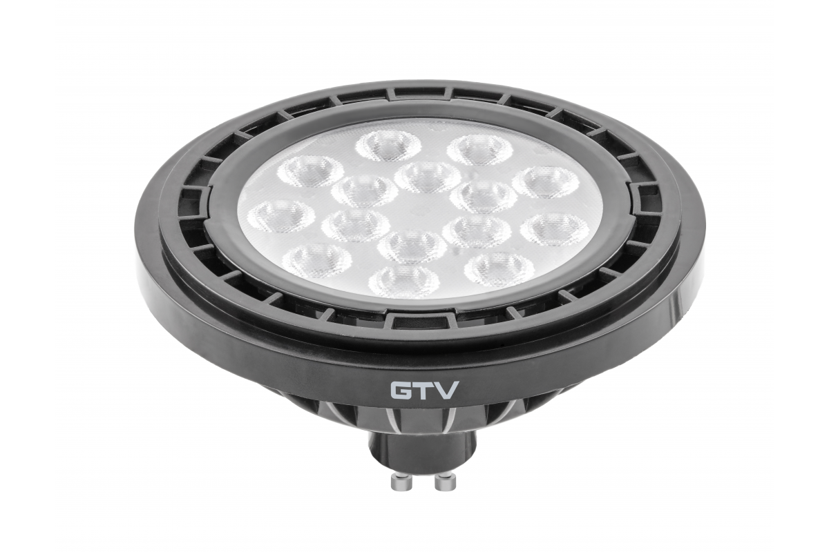LED LIGHT SOURCE, A-G, ES111, 3000K, GU10, 12,5W, AC220-240V, 40°, 1100lm, 109mA, black