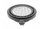 LED LIGHT SOURCE, A-G, ES111, 3000K, GU10, 12,5W, AC220-240V, 40°, 1100lm, 109mA, black