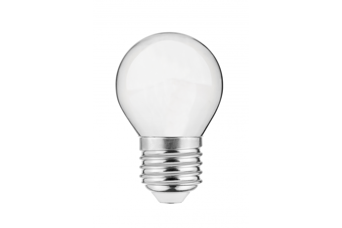 LED LIGHT SOURCE, MILK FILAMENT, A-G, G45, 4000K, E27, 4,0W, AC220-240V, 360°, 420lm, 44mA