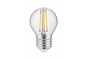 LED LIGHT SOURCE, FILAMENT, A-G, G45, 3000K, E27, 4,0W, AC220-240V, 360°, 420lm, 44mA