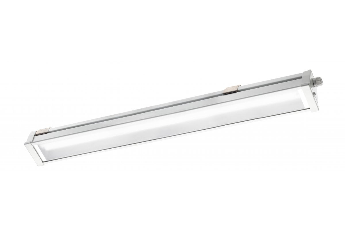 Hermetic fixture HEROS LED, 60W,8400lm,AC220-240V,50/60 Hz,PF>0,9,Ra?80,IP66,IK10,120°,4000K,gray