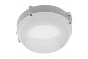 LED bulkhead fixture LUXIA 10W ROUND, 700lm, IP65, AC220-240V, 50/60Hz, beam angle 220°, neutral white, white housing