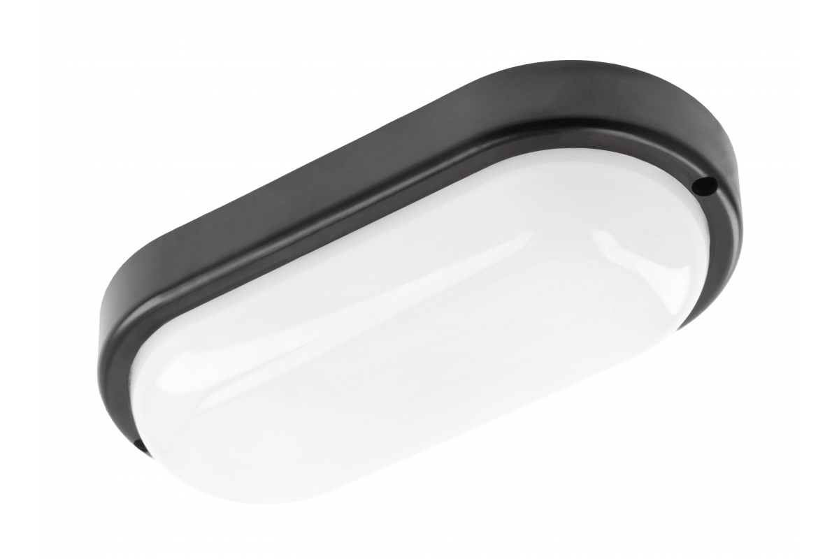 KODO Ducted Luminaire, LED, 12W, 1080lm, 4000K, AC180-250V, IP54, IK08, Oval, Black