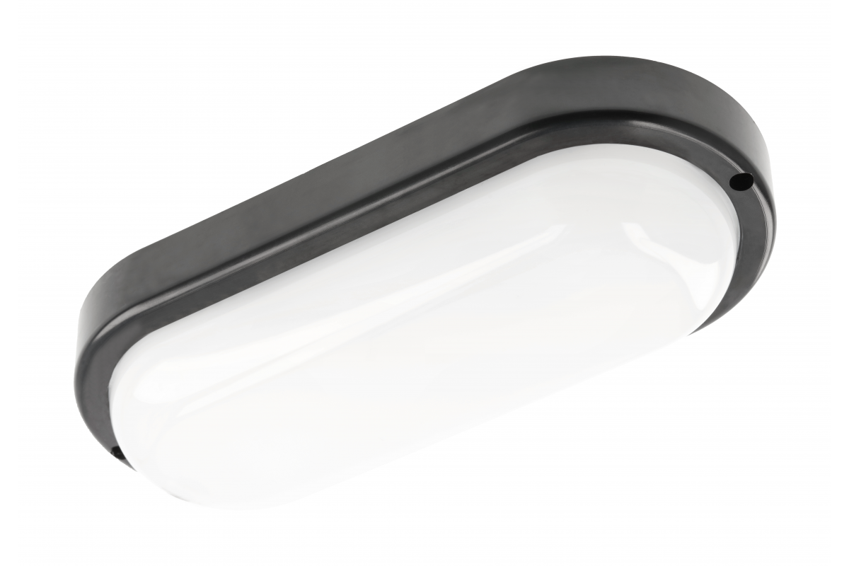 KODO Ducted Luminaire, LED, 18W, 1620lm, 4000K, AC180-250V, IP54, IK08, Oval, Black