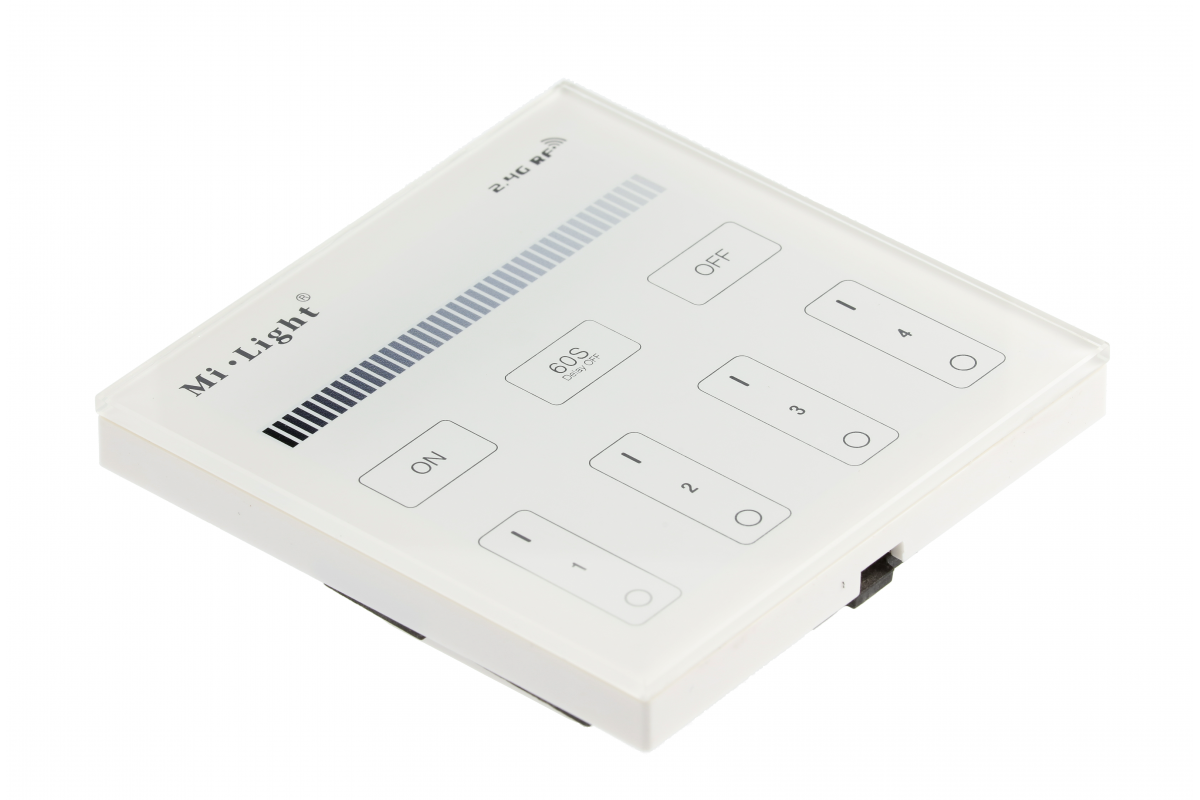 Mono 4-zone touch panel with batteries