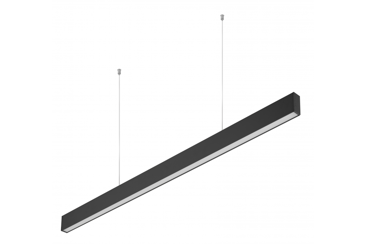 LED suspended luminaire LIVIA,40W,3600lm,AC220-240V,50-60Hz,100°,RA>80,IP20,AL/PC,4000K,120cm,black
