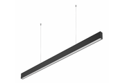 LED suspended luminaire LIVIA,40W,3600lm,AC220-240V,50-60Hz,100°,RA>80,IP20,AL/PC,4000K,120cm,black