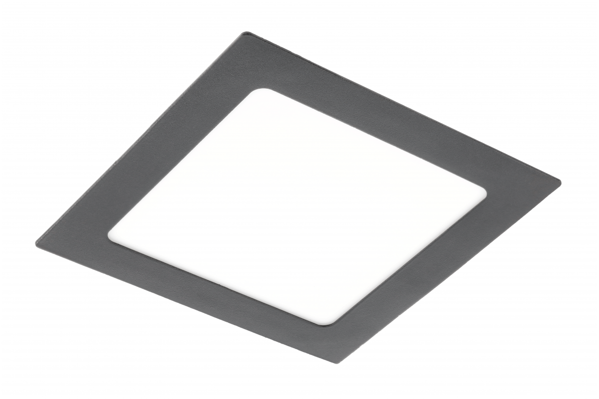 MATIS PLUS LED luminaire, downlight, 13W, black, 3000K, 1020lm, AC220-240V, mortise, IP20, 120°