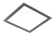 MATIS PLUS LED luminaire, downlight, 24W, black, 3000K, 2000lm, AC220-240V, mortise, IP20, 120°