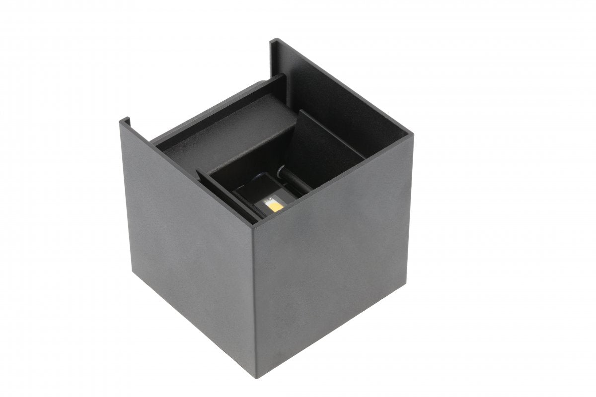 MISSOURI-K LED lamp, 7W, 540lm, AC220-240V, 50/60 Hz, PF>0.5, Ra?80, IP54, IK08, 4000K, square, black