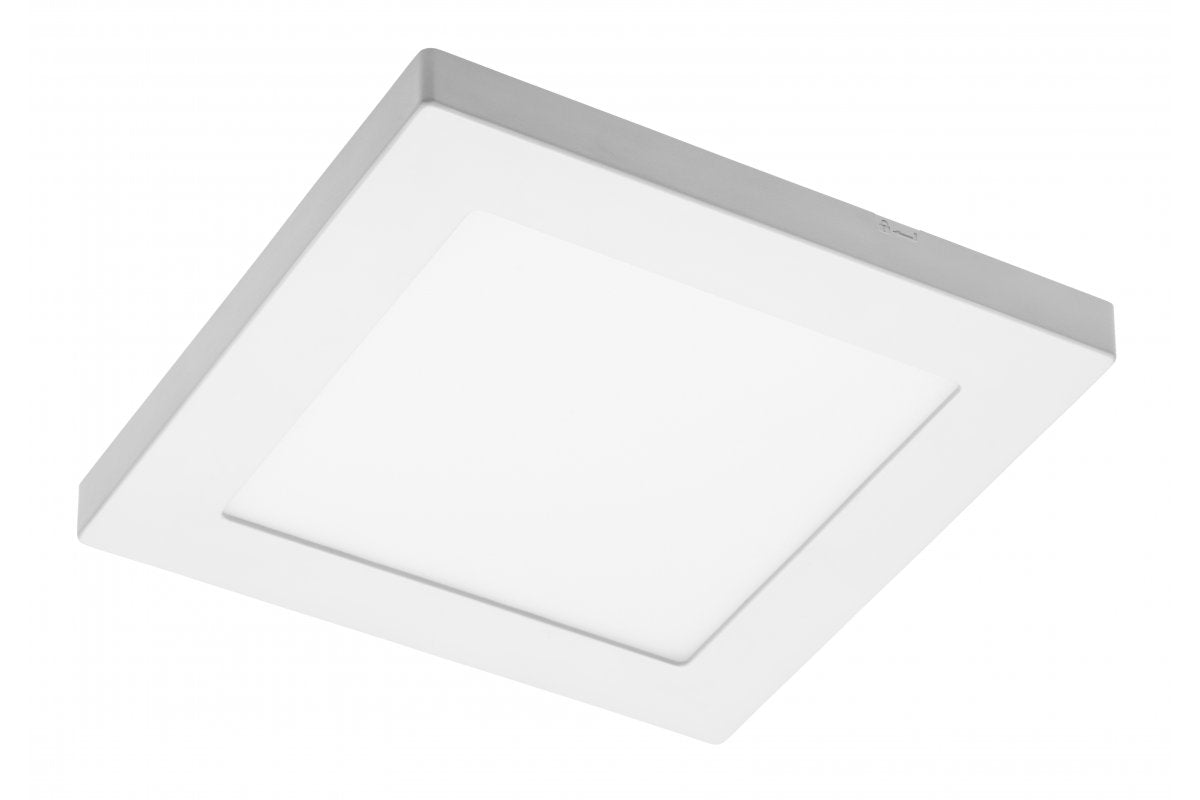 LED fixture MOZA, 12W, 1000lm, AC220-240V, 50/60Hz, PF>0,5, RA?80, IP40, 120°,4000K, square, white