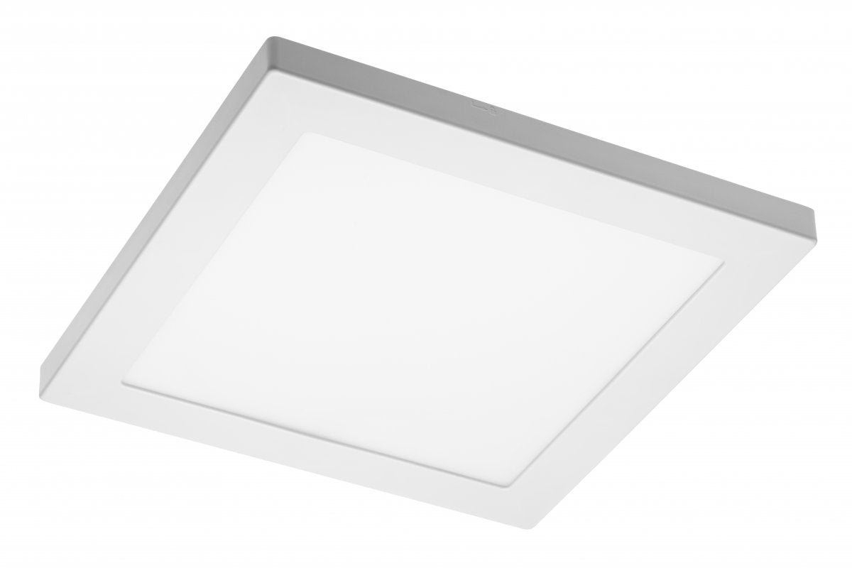 LED fixture MOZA, 18W, 1500lm, AC220-240V, 50/60Hz, PF>0,5, RA?80, IP40, 120°,4000K, square, white