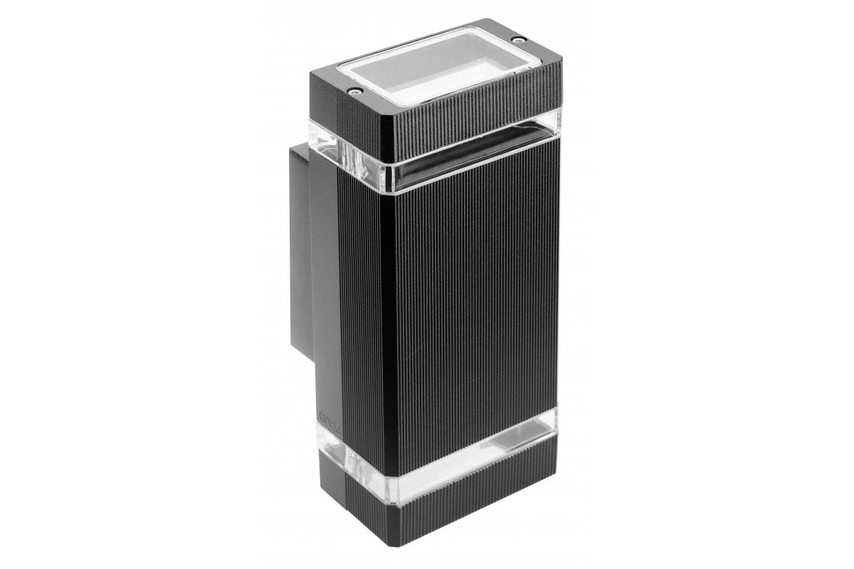 Wall luminaire two directions NESSA, GU10, MAX.2x50W, IP54, AC220-240V, 50/60Hz, black