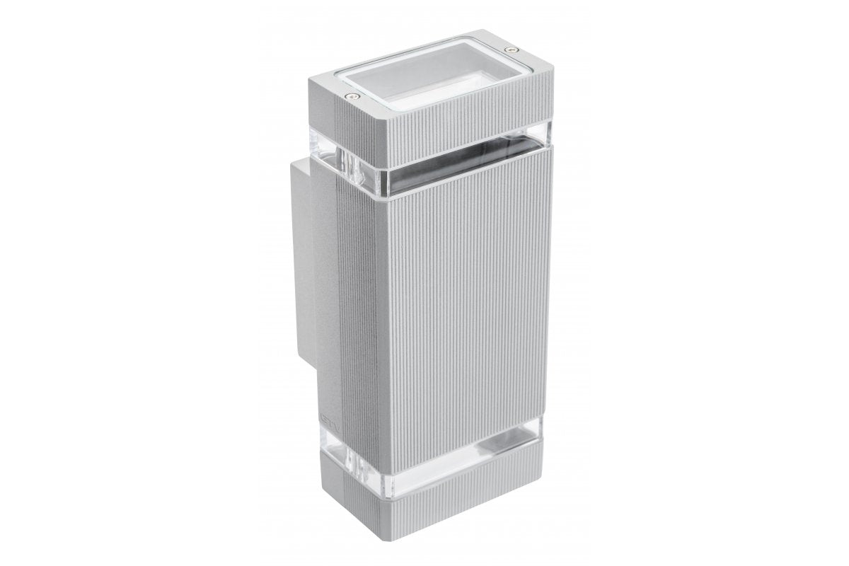 Wall luminaire two directions NESSA, GU10, MAX. 2x50W, IP54, AC220-240V, 50/60Hz, gray