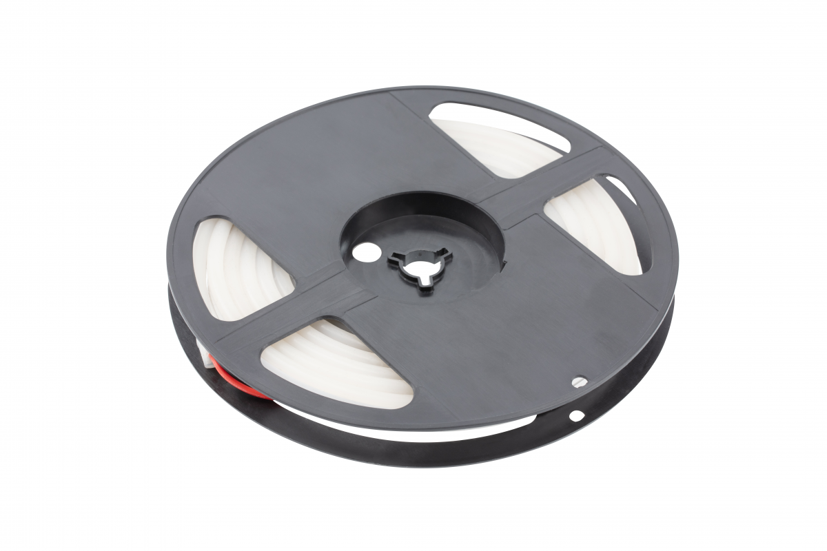 LED NEON flex 24V, 2835, warm white, waterproof, 6mm, 48W/5m, end caps, clips